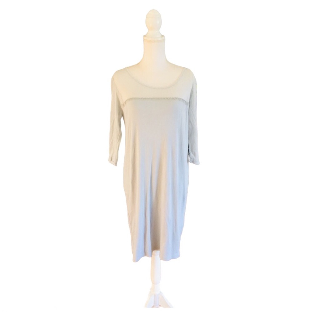 Pluto Luxury Stretch Cotton Nightgown 3/4 Sleeve
